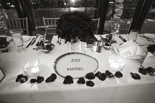 Head Table Sign "Just Married"